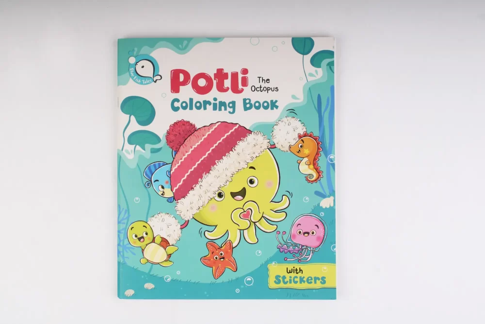 Potli The Octopus Coloring Book with Stickers